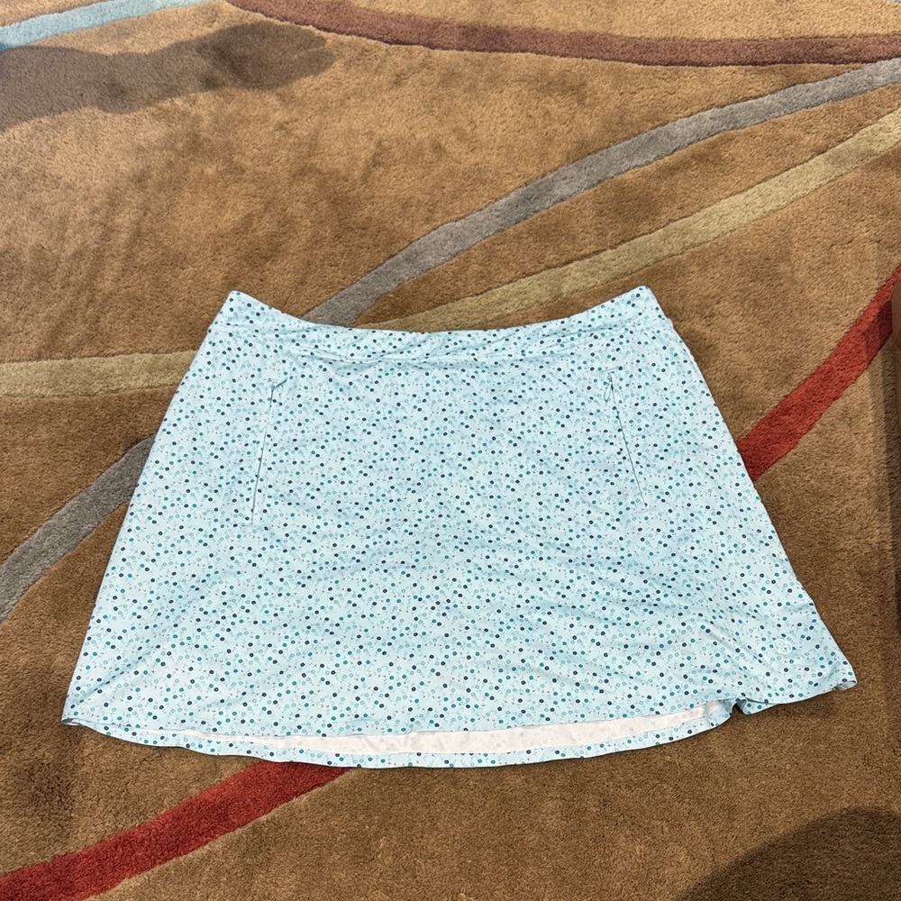 G/FORE Light Blue Floral Skirt